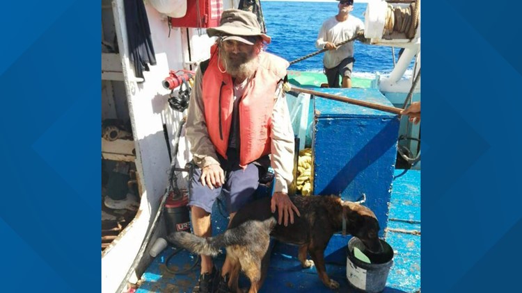 Man and his dog rescued after drifting 3 months in the Pacific