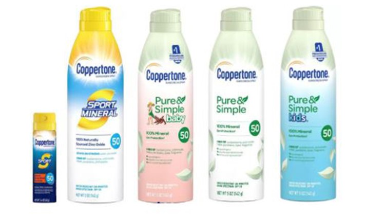 Coppertone recalls some sunscreen sprays for possible cancer-causing chemical