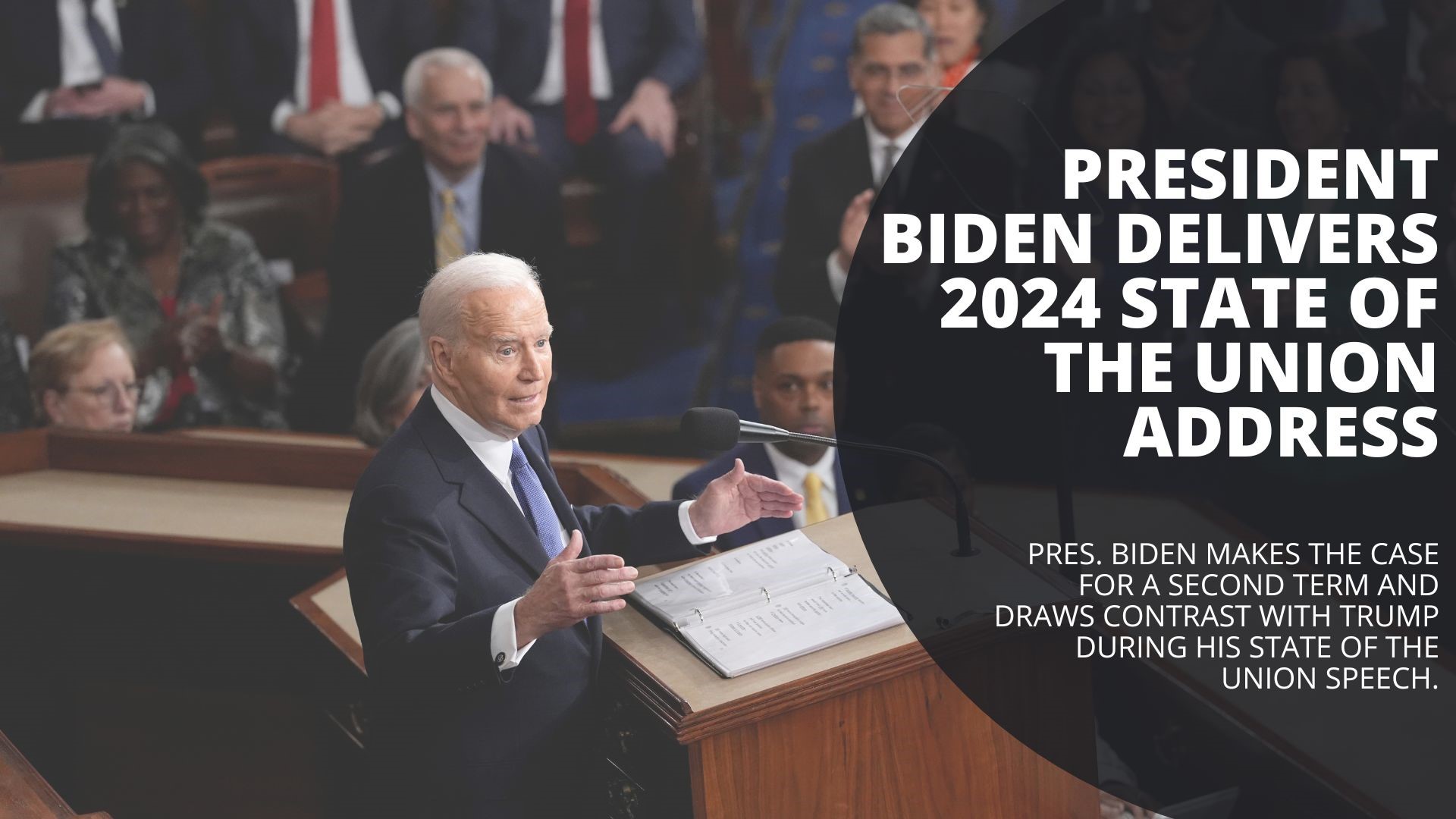 Pres. Biden makes the case for a second term and draws contrast with Trump during his 2024 State of the Union speech. Here is his address from March 7, 2024.