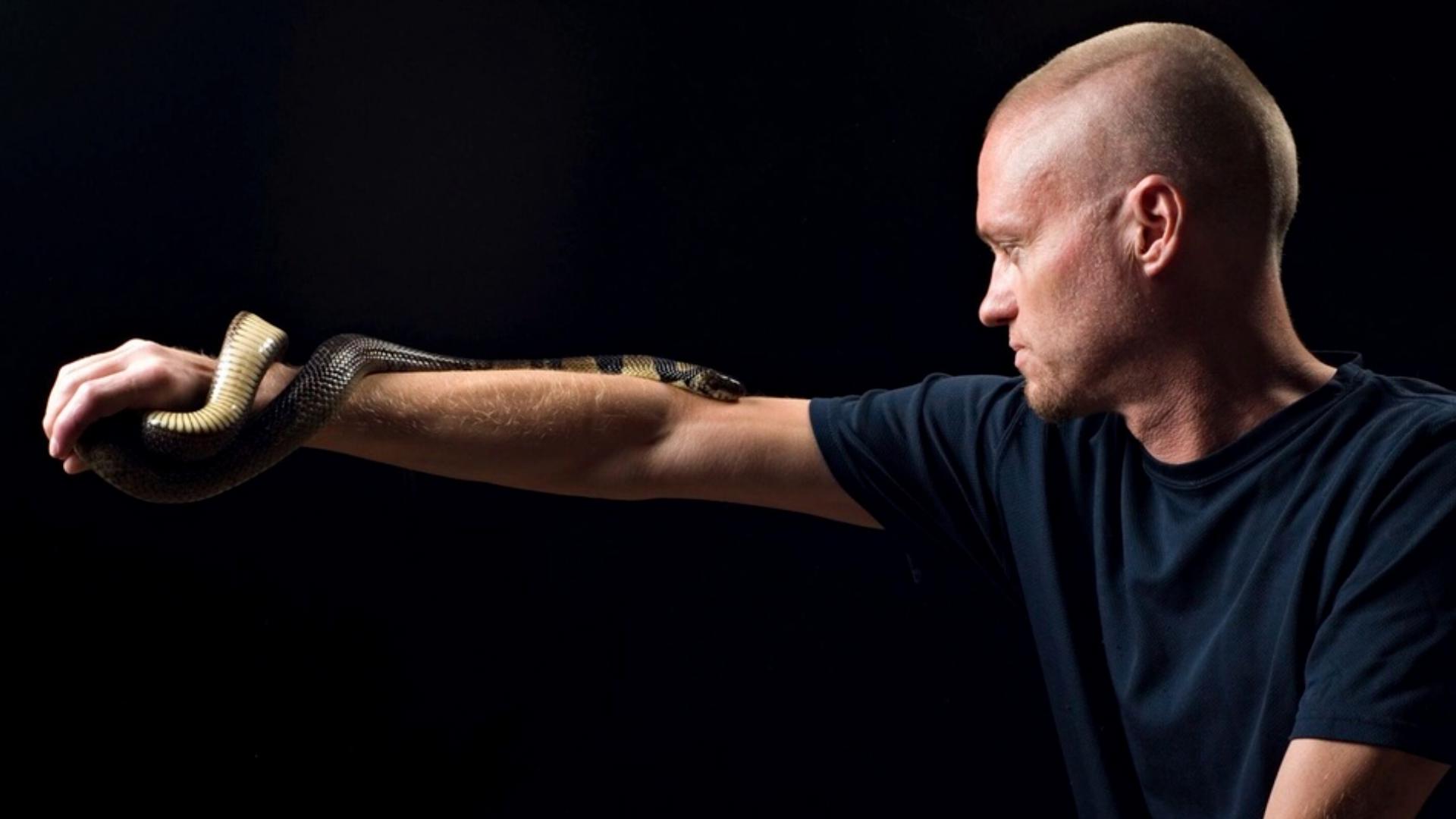 Tim Friede has been bitten by snakes hundreds of times. Now scientists are studying his blood in hopes of creating a better treatment for snake bites.