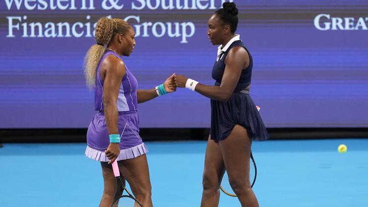 Serena and Venus Williams return to doubles in first match together since 2022