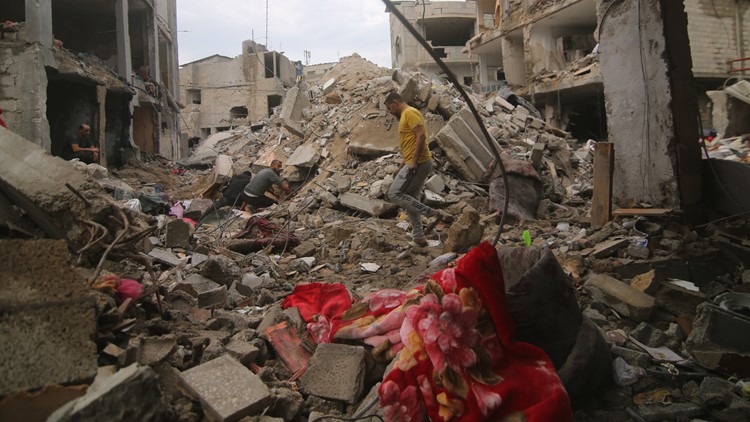 Israel pounds downtown Gaza City, vowing punishing retaliation for weekend attack