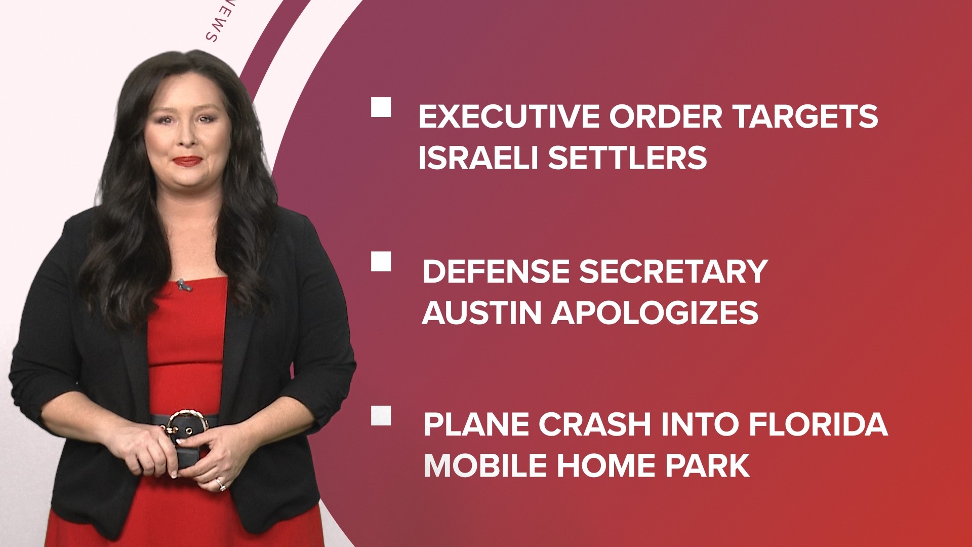A look at what is happening in the news from a plane crash into a Florida mobile home park to new reparations bills introduced in California and more.