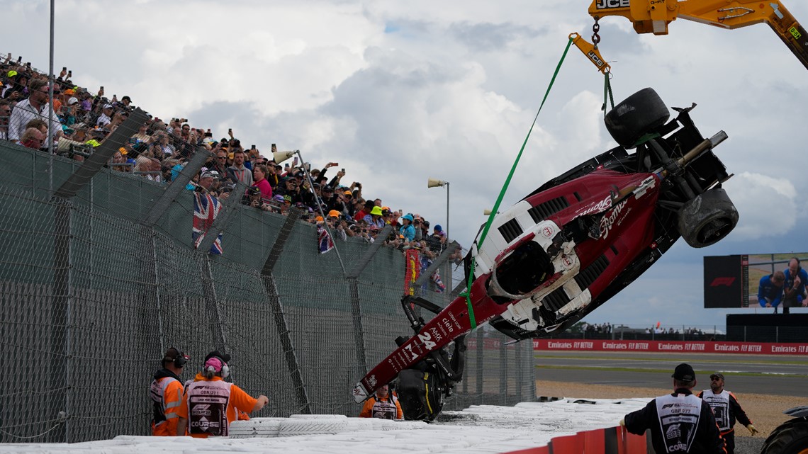 British Grand Prix 2022: First Win For Carlos Sainz After Frightening Zhou  Guanyu Crash - In Pics