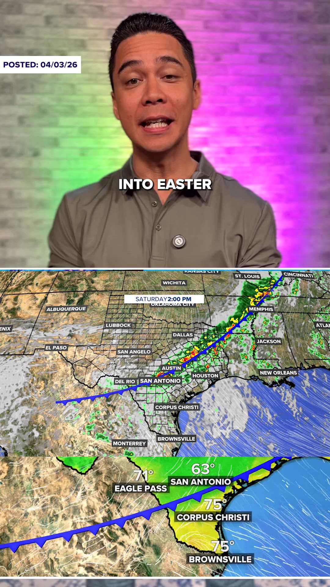 Easter weekend forecast: Tracking storms across Texas | 5newsonline.com