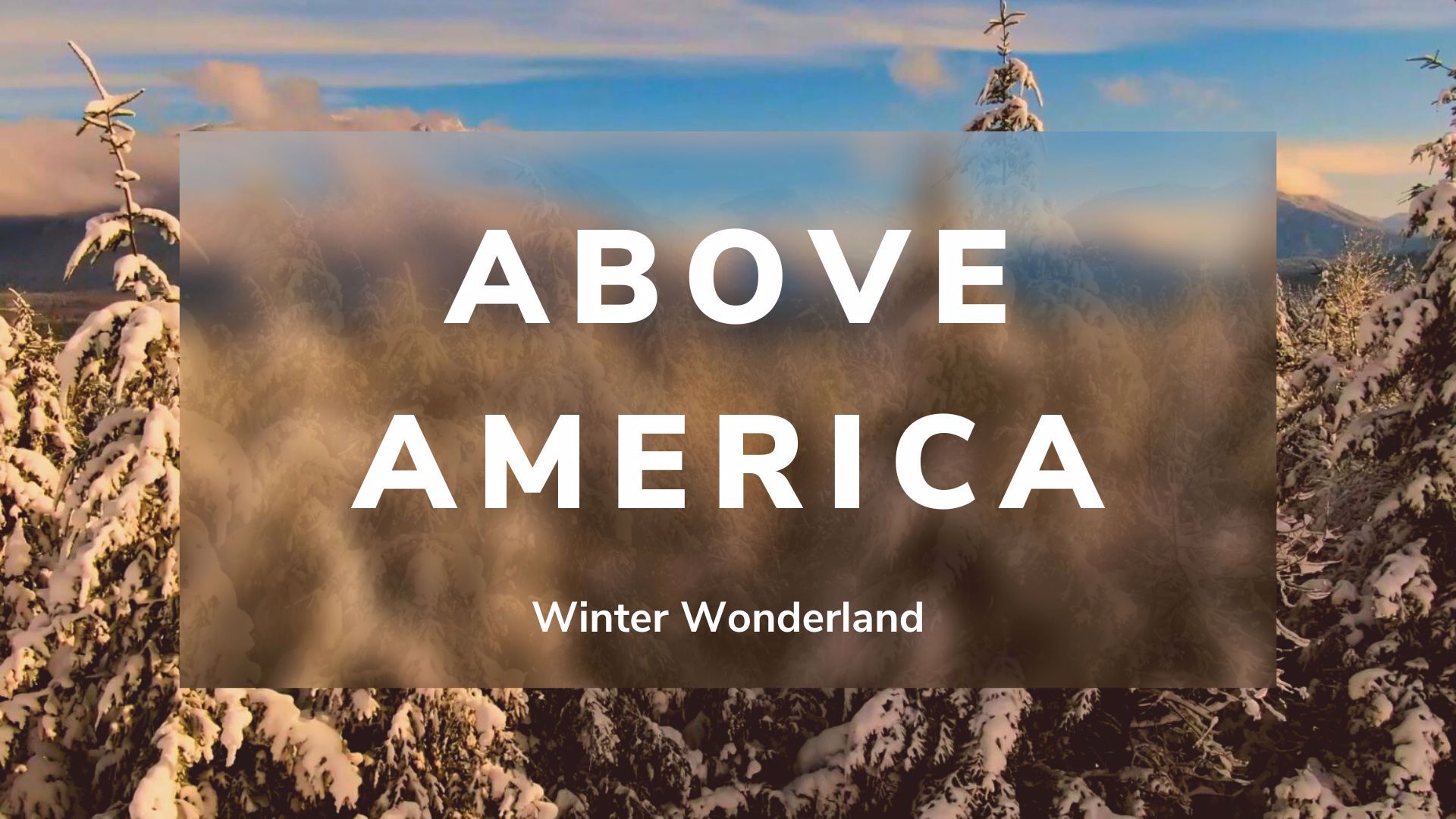 A snowy view of places across the U.S. from a bird's eye view. Take in the winter sights from the comfort of home.