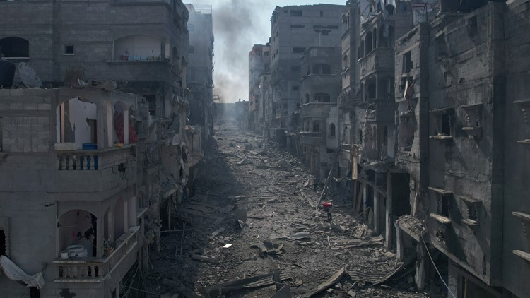Israeli strikes demolish entire Gaza neighborhoods as sealed-off territory faces imminent blackout