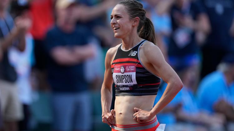 Olympic medalist Jenny Simpson shows 'encouraging improvement' after collapsing at event