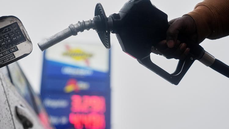 Gas prices slightly lower than Friday but continue to hover just below $4 per gallon