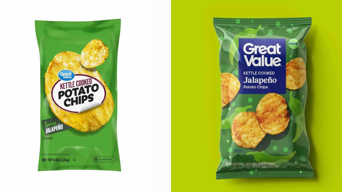 Walmart reveals new packaging for its Great Value store brand