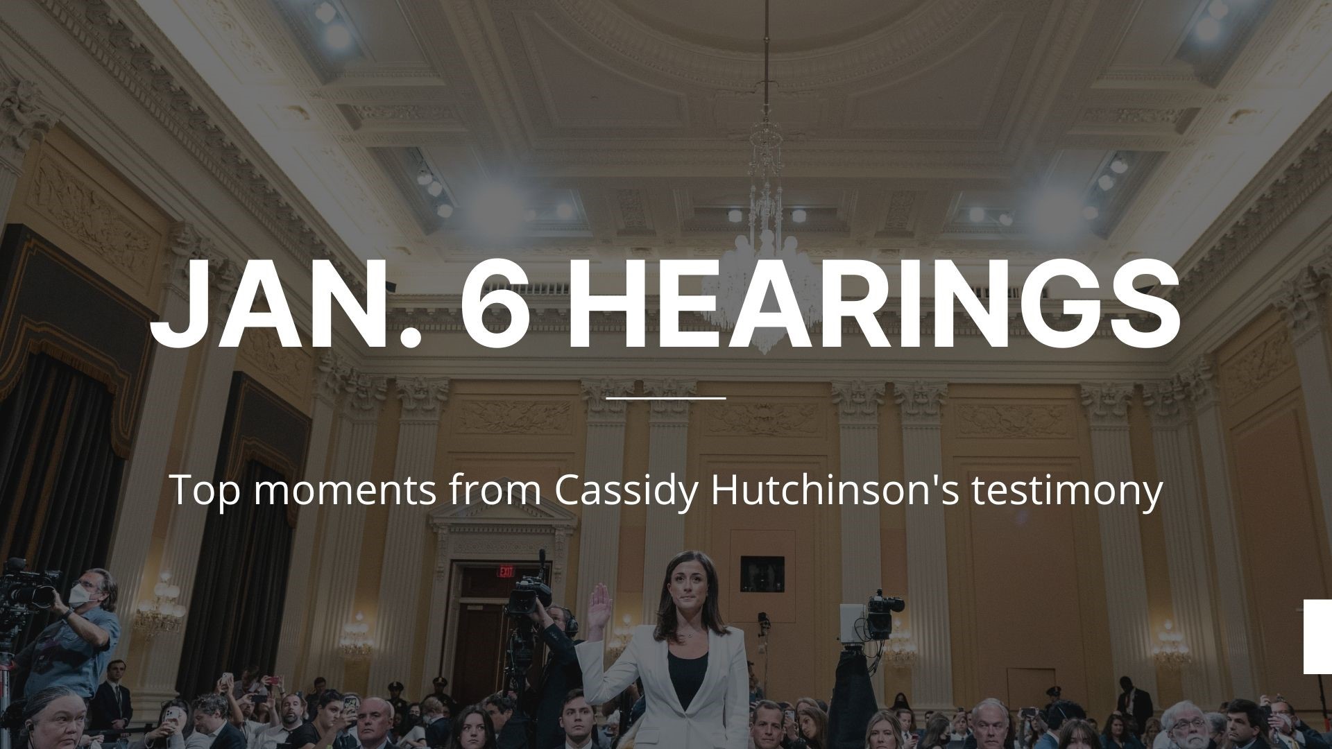 A collection of some of the top moments from former White House aide Cassidy Hutchinson's testimony for the Jan. 6 committee. An AP reporter also provides context.