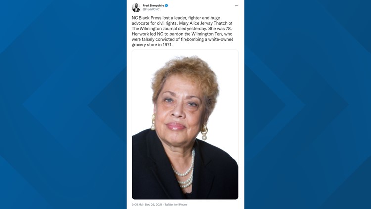 Mary Alice Jervay Thatch, Black newspaper publisher, dies at 78 Mary Alice Jervay Thatch, Black newspaper publisher, dies at 78