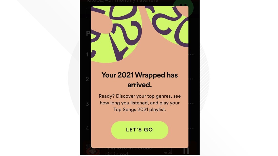 Spotify wrapped 2021 top songs