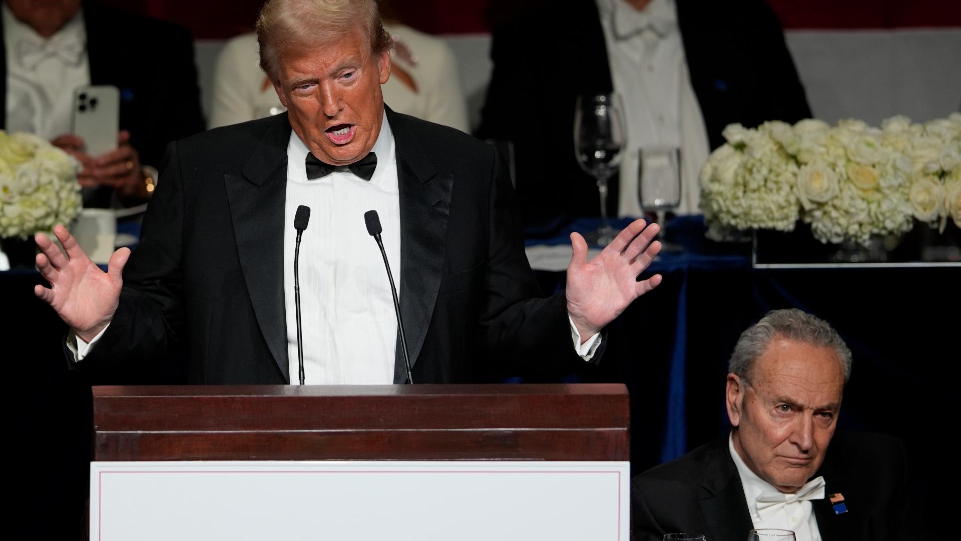 Al Smith dinner Trump delivers pointed at times bitter speech