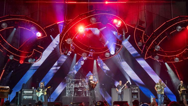 Dave Matthews of Dave Matthews Band performs on Wednesday, June 25, 2025, at Ameris Bank Amphitheatre in Alpharetta, Ga.