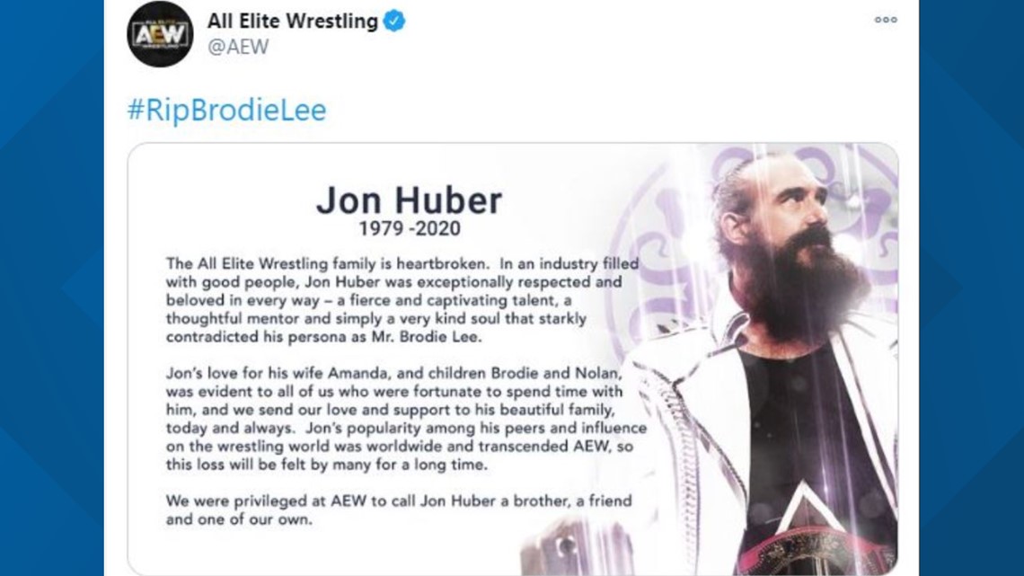 AEW star Brodie Lee dead at 41 after battle with 'lung issue' 