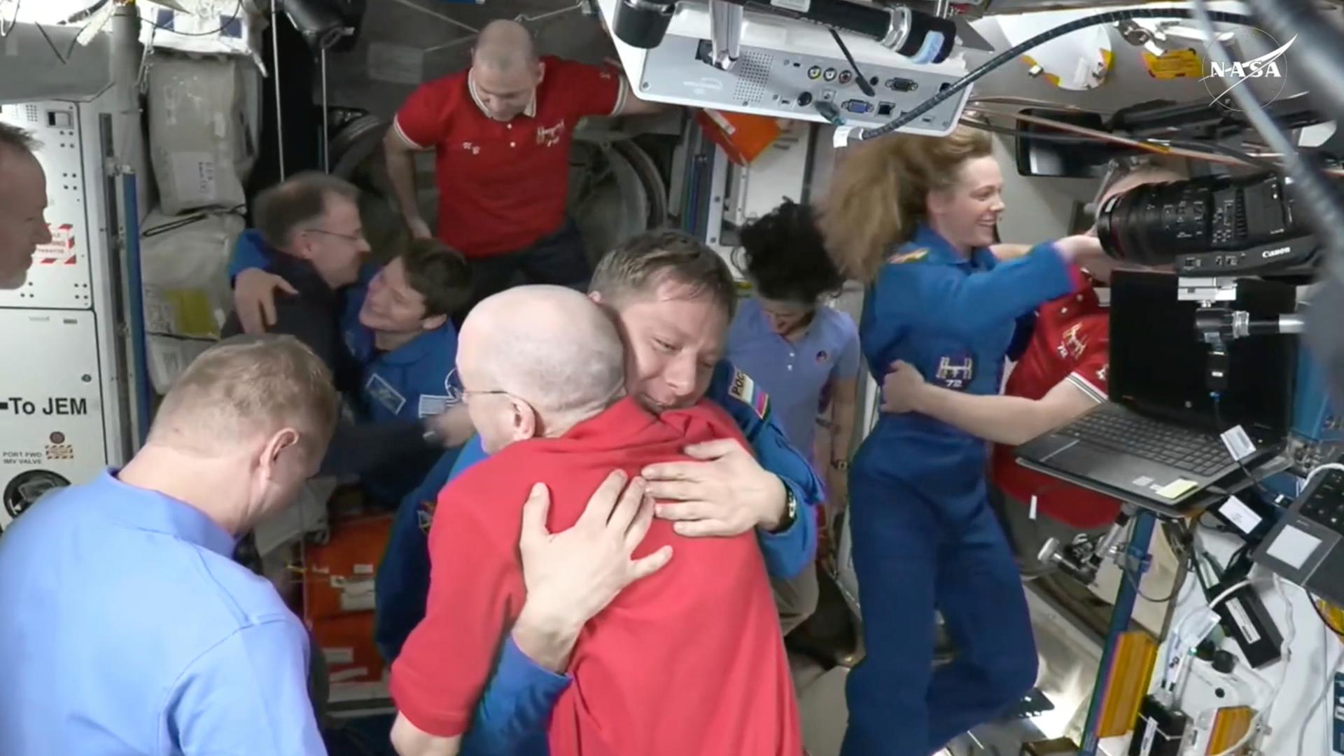 A SpaceX capsule has arrived at the International Space Station, delivering the replacements for NASA's two stuck astronauts. 