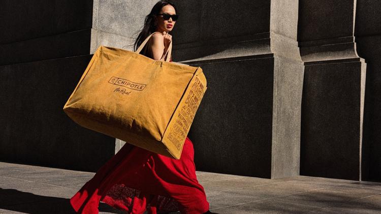 Chipotle unveils 3-foot-wide takeout bag. Here's how you can get one