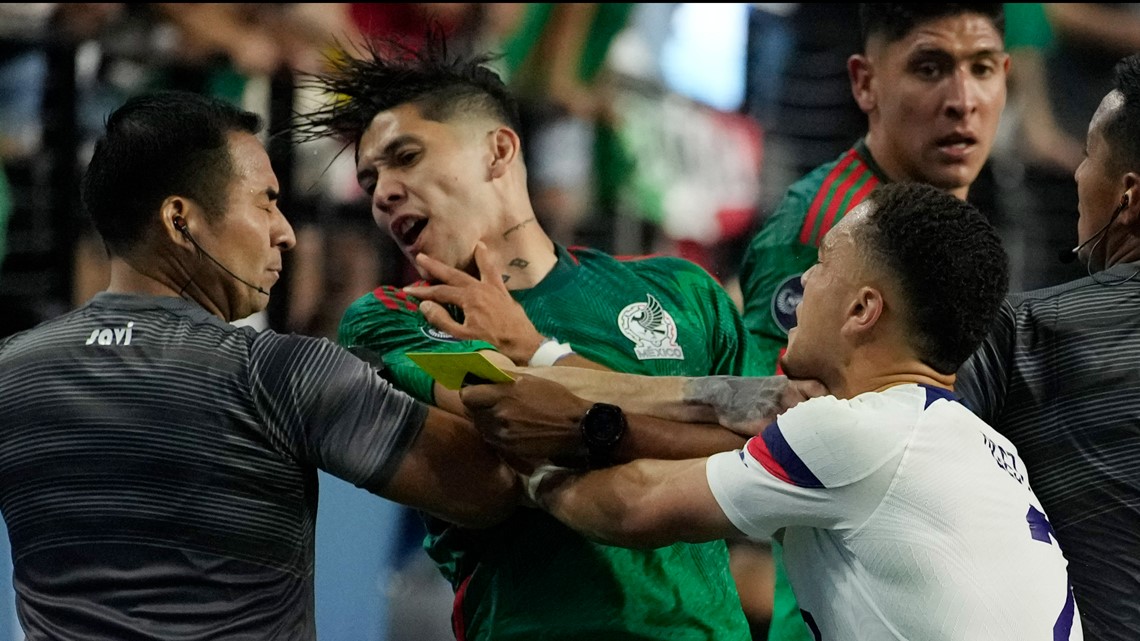 Fiery US-Mexico soccer game ends early amid homophobic chants