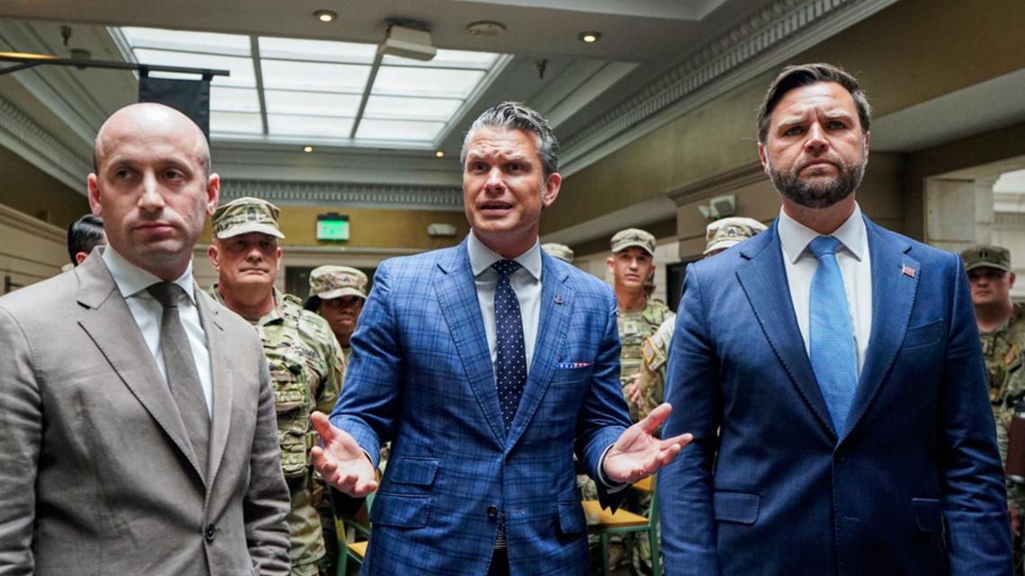 JD Vance and Pete Hegseth visit National Guard troops in DC | wthr.com