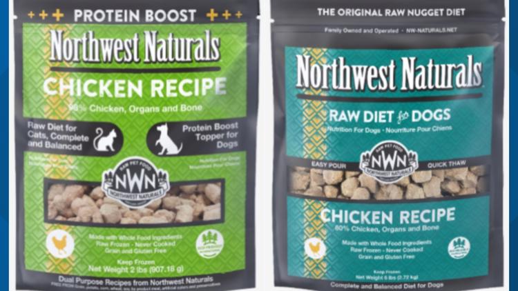 Northwest Naturals raw dog, cat food recalled due to risk of listeria, salmonella