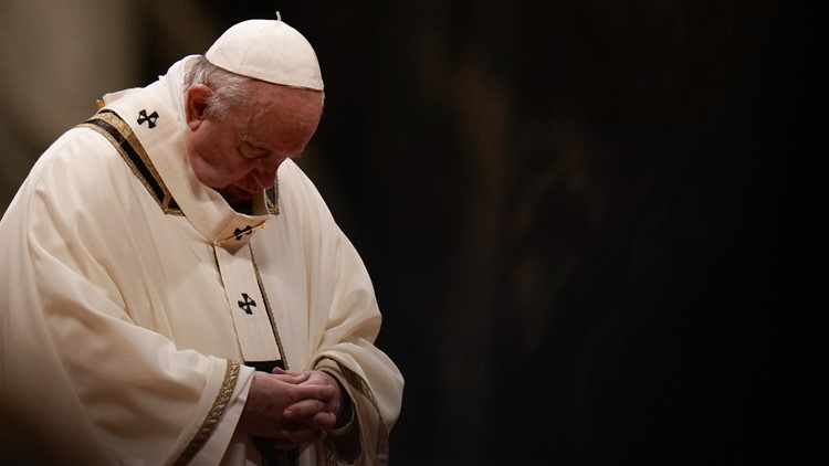 Pope celebrates Christmas Eve Mass as virus surges in Italy