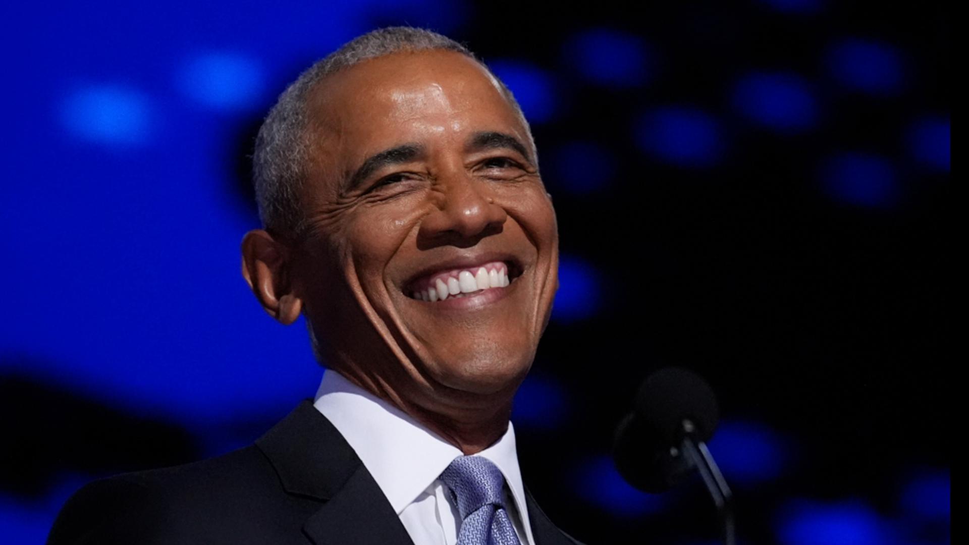 Former President Barack Obama and Michelle Obama energized millions more on Harris’ behalf inside the United Center in Chicago.