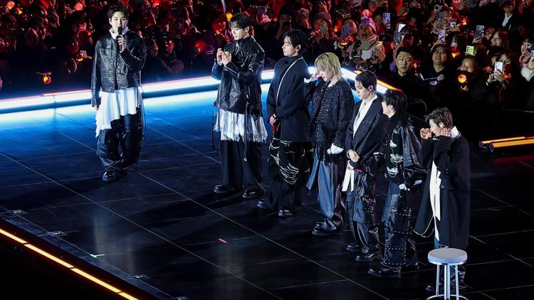 K-pop group BTS performs new music in first show since group's four-year hiatus