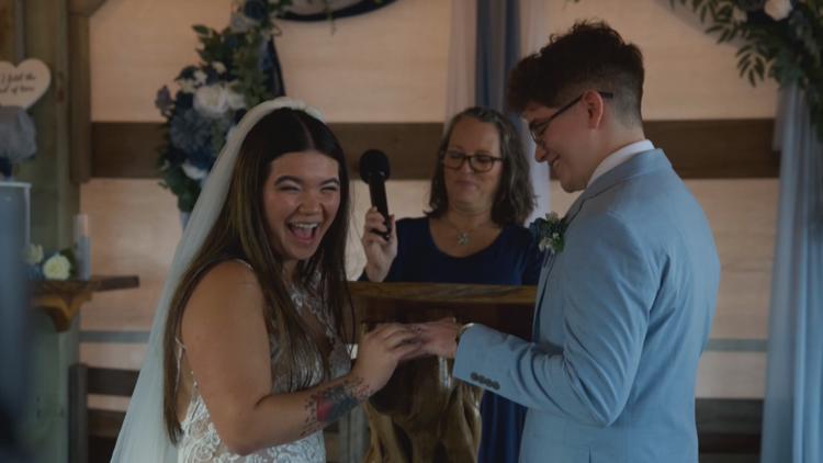 After nor'easter kept their wedding guests away, strangers showed up to celebrate North Carolina couple