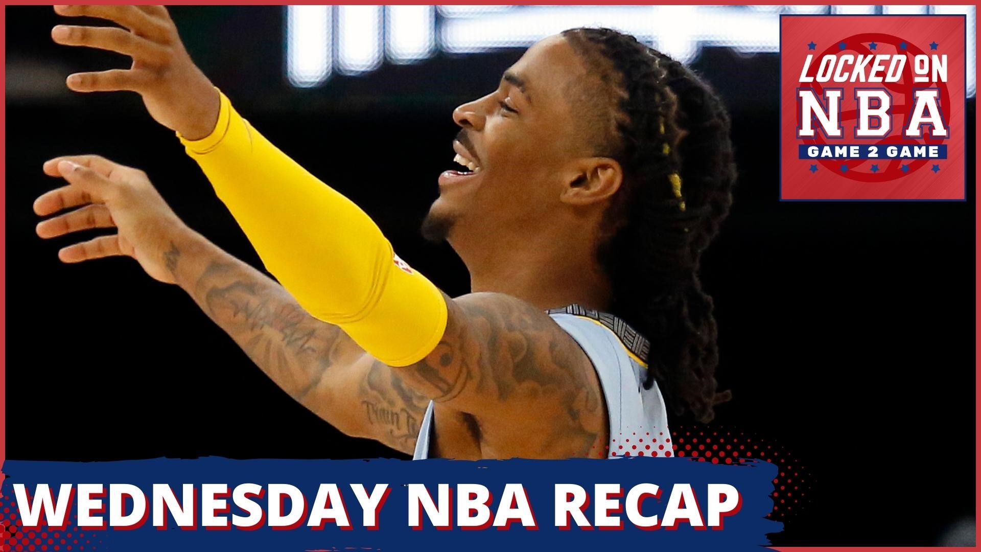 The latest breakdown of Wednesday's NBA games from another record-breaking night for Ja Morant and the exciting finish as Jazz shocks the Warriors.