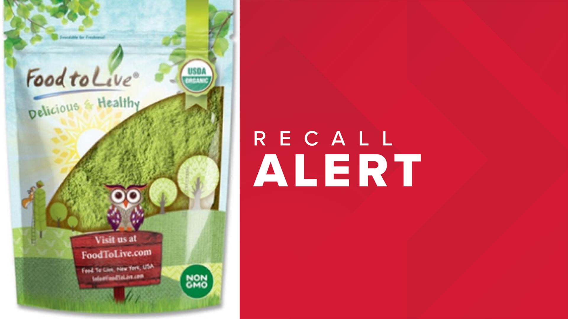 Dietary supplement sold nationwide recalled over salmonella concerns
