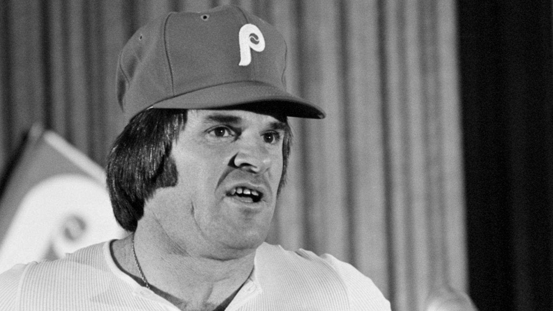 Rose won three World Series titles and was the 1973 N.L. MVP, and earned 17 All-Star Game nods.