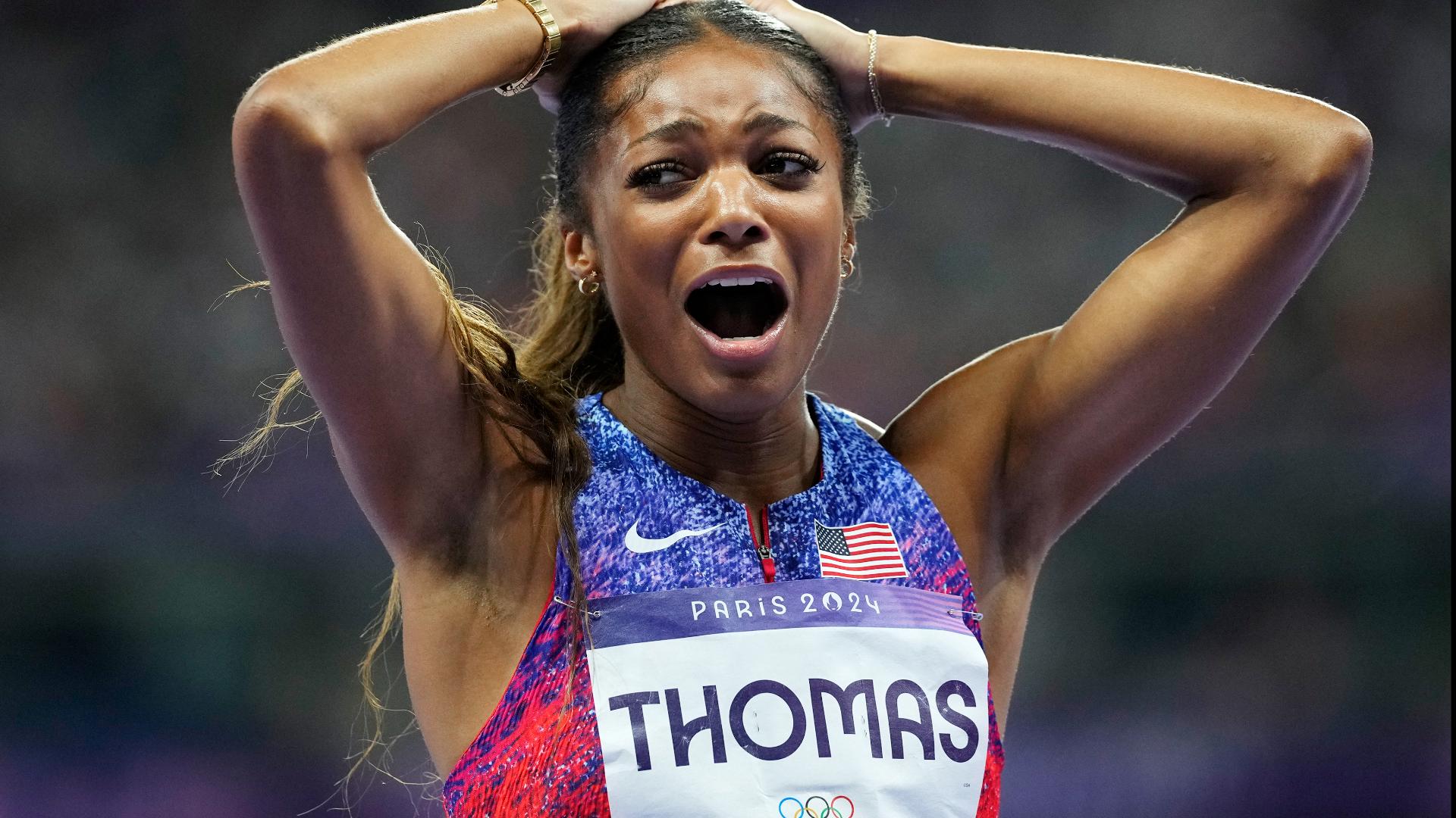 Paris Olympics women's 200M final top moments | wqad.com