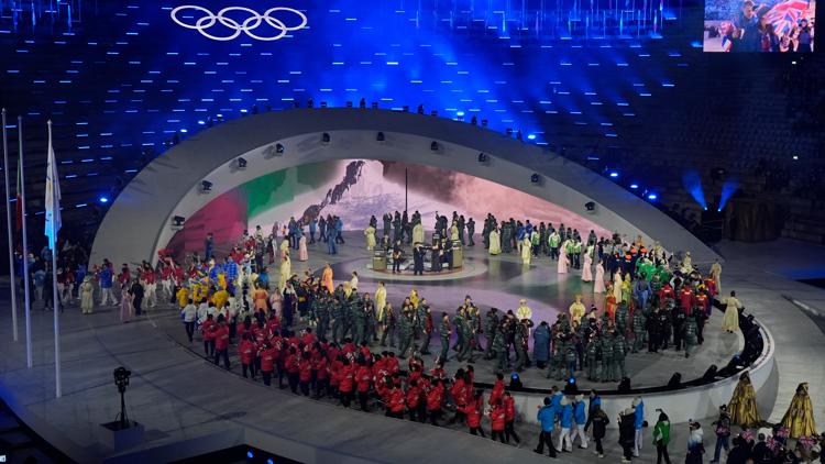 Twin Milan and Cortina Olympic cauldrons are extinguished, signaling the end of Winter Games