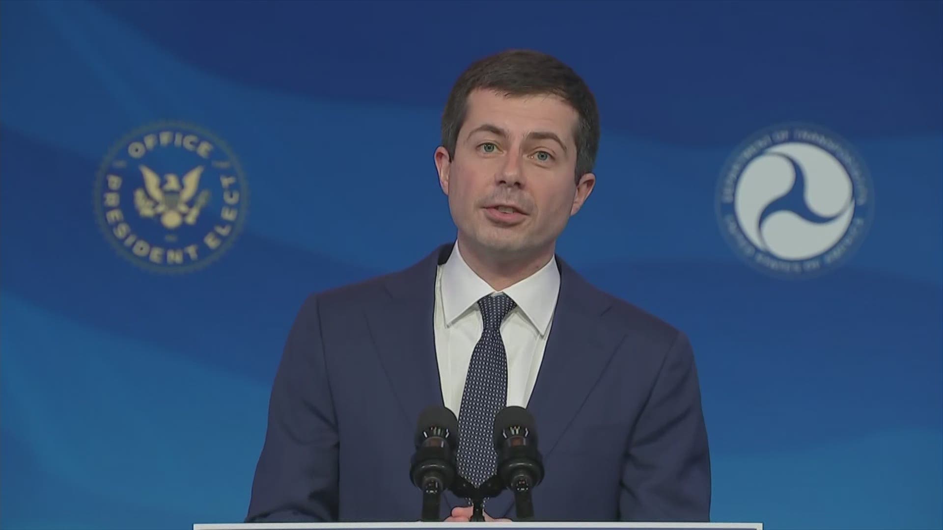 Pete Buttigieg, Biden's pick for transportation secretary, acknowledged he's probably the 2nd biggest train enthusiast in the incoming administration, behind Biden.