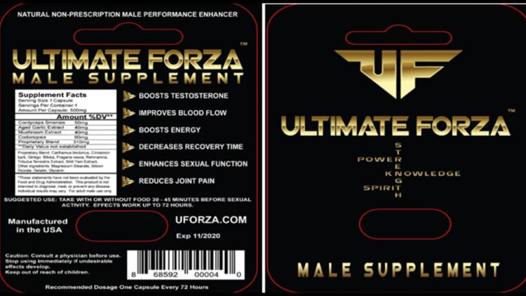 Male supplements recalled for not declaring erectile dysfunction drugs and unapproved SSRI in products