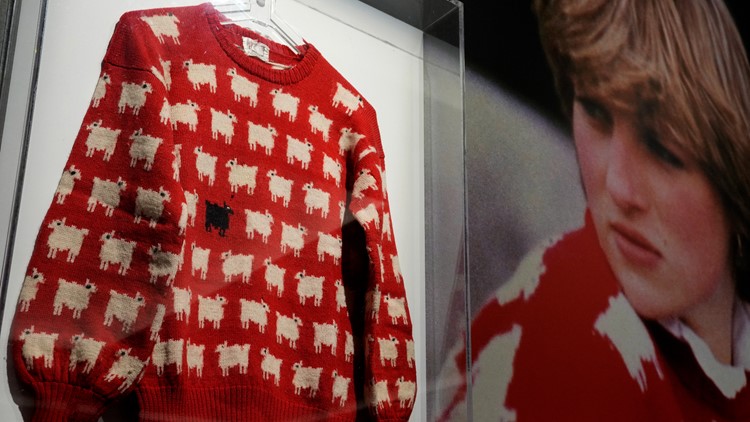 Baa-gain? Iconic sheep sweater worn by Princess Diana could fetch $50,000 at auction
