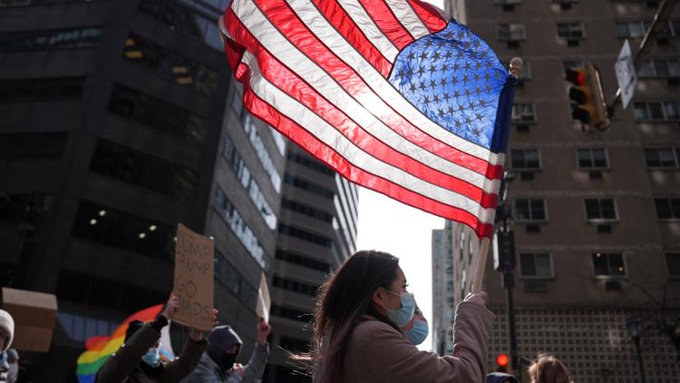 Protesters in cities across the US rally against Trump's policies, Project 2025 and Elon Musk