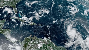 Hurricane Lee charges through open Atlantic waters as it approaches northeast Caribbean