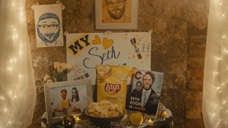 Lay's returns to Super Bowl ads after 17 years with...Seth Rogen shrine?