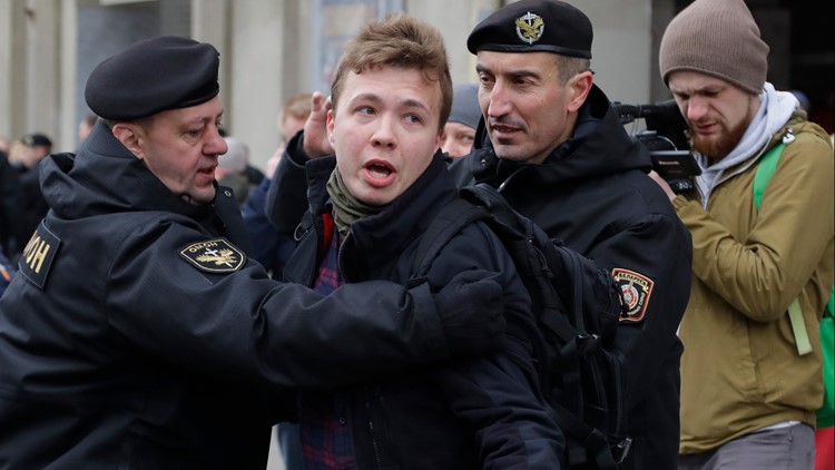 Belarus opposition figure detained when flight diverted Belarus opposition figure detained when flight diverted