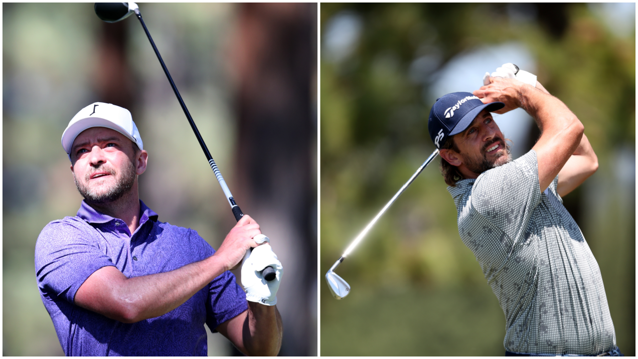 Justin Timberlake, Aaron Rodgers & More Stars Compete in American Century Championship 2021