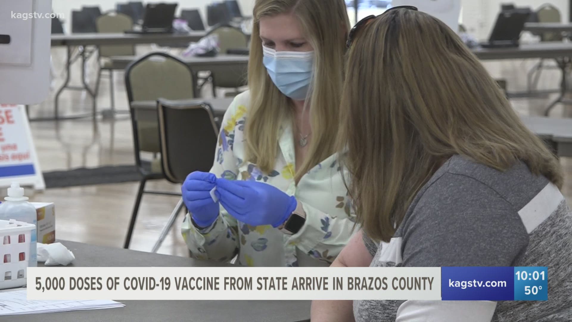 St. Joseph Health received 5,000 doses of the Moderna vaccine from the state Thursday.
