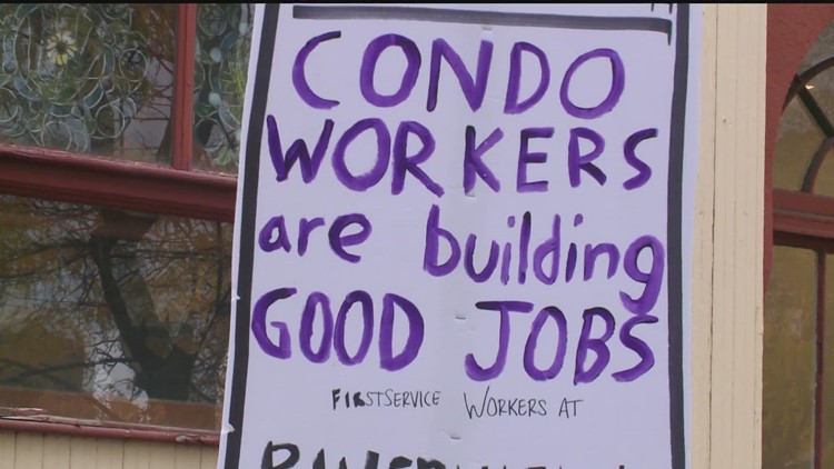 Workers from various jobs march to demand 'unions for all'