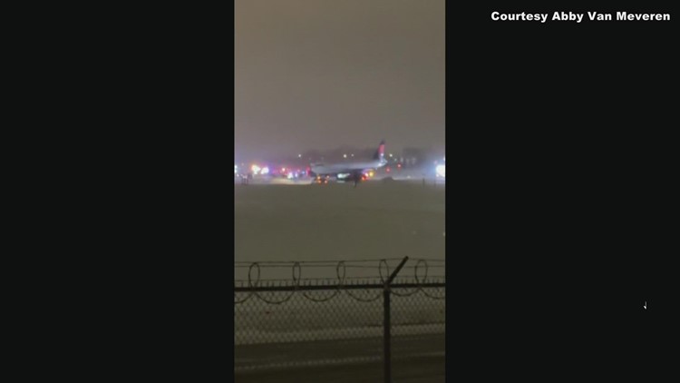 Jet slides off taxiway at Minneapolis-St. Paul Airport; no injuries reported