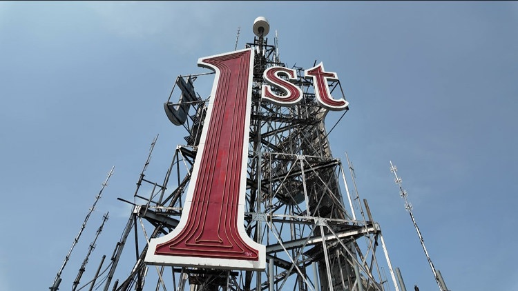 First National Bank Building relights iconic sign