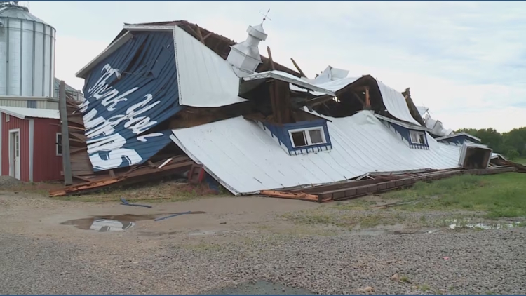 Culver's barn destroyed by storms
