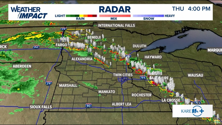 LIVE UPDATES: Storms move into western Wisconsin