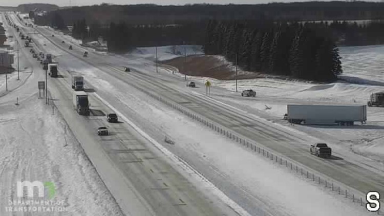 Jackknifed semi crashes cause delays Wednesday morning