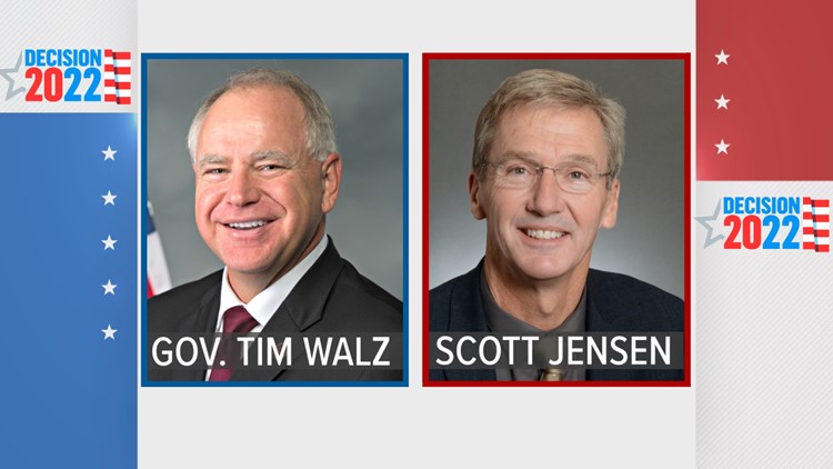 Walz and Jensen battle for governor's office